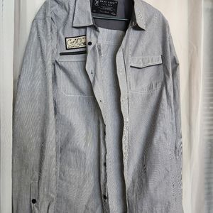 Marc Ecko Cut Sew Long Sleeve Button Up Shirt Mens XL  Shirt